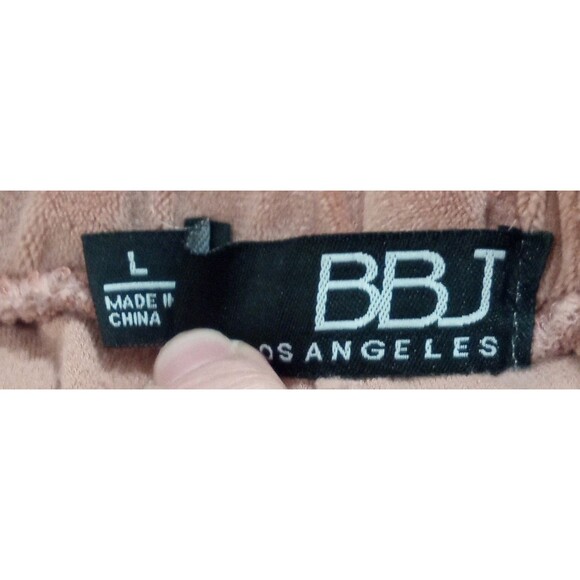Velour Joggers Women’s Large Bronze Mauve Y2K Lounge Track Pants BBJ Los Angeles - Picture 5 of 6
